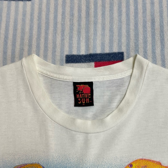 Vintage 1993 Native Sun Fish Ocean Nature Virgin Islands Tourist tee shirt - Picture 14 of 15
